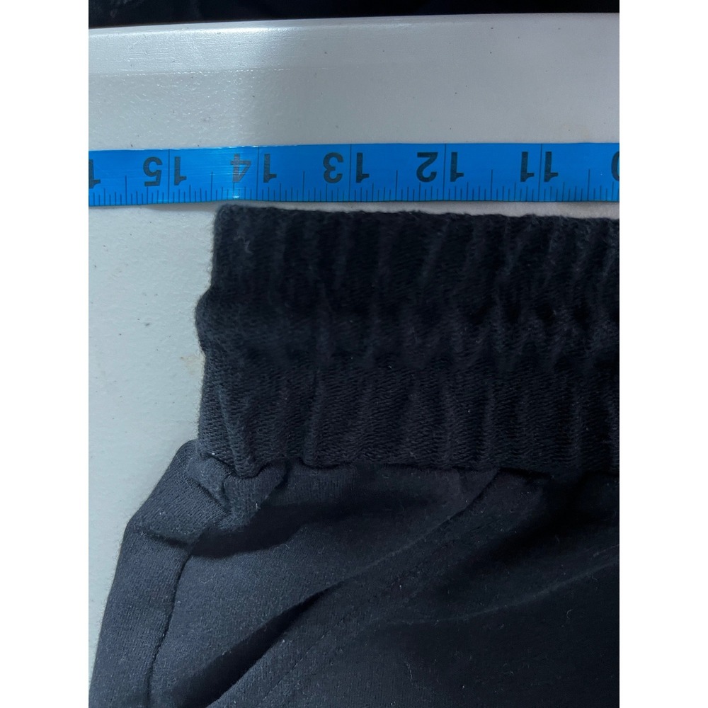 FREE PEOPLE Black Cozy Jogger Sweatpants Drawstring Waist Cuffed Ankle - Picture 7 of 9